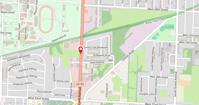 Map of the Dash Expedite office at 2650 S Limit Ct, Sedalia, MO 65301